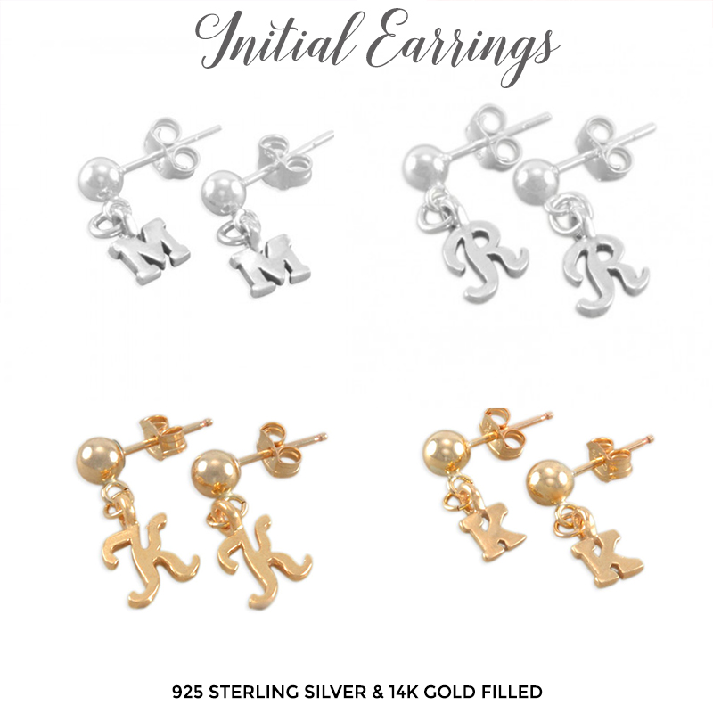 Initial Earrings