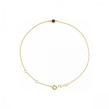 14k Gold Birthstone Bracelet | Ethically Sourced Quiet Luxury