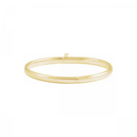14K Solid Gold Baby Bangle Bracelet | The Stellae Keepsake by Six Sisters Beadworks