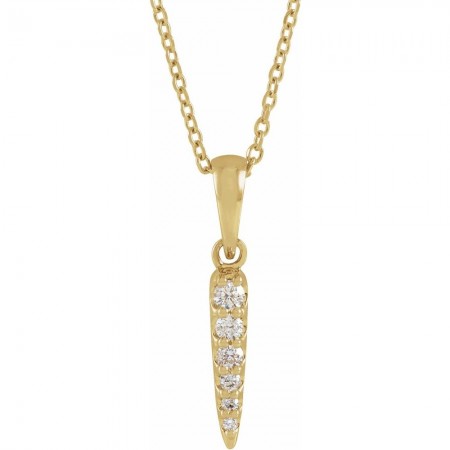 The Aurelian 14K Gold & Natural Diamond Spike Necklace
