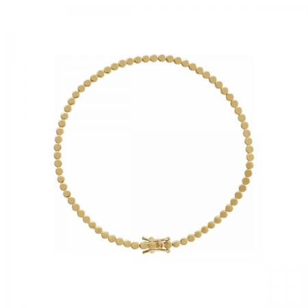 Serene Sequence 14K Solid Gold Strand Bracelet