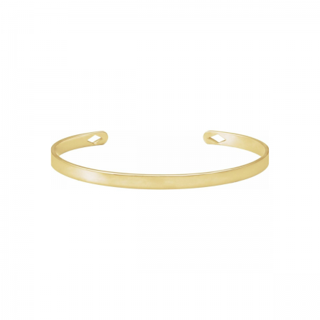 Solid 14K Gold Legacy Cuff Bracelet | Personalized Engraving
