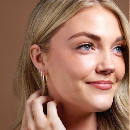 Solid 14k Gold Dainty Hinged Hoop Earrings | Orbital Minimalist Hoops