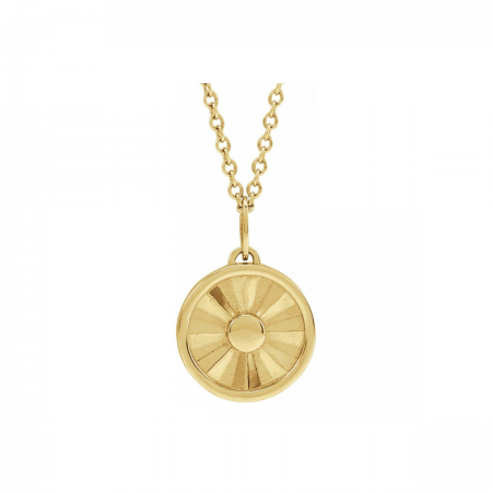 The Solstice Medallion: 14k Gold Sun Pendant Necklace | Six Sisters Beadworks