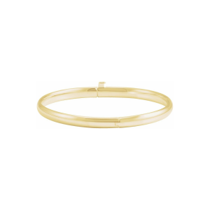 14K Solid Gold Baby Bangle Bracelet | The Stellae Keepsake by Six Sisters Beadworks
