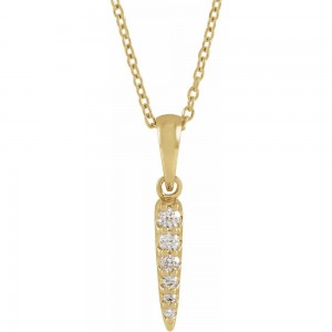  The Aurelian 14K Gold & Natural Diamond Spike Necklace