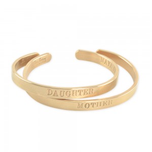 Gold Cuff Bangle Bracelet 