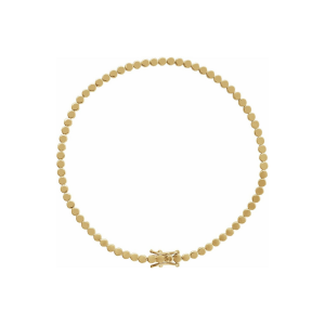 Serene Sequence 14K Solid Gold Strand Bracelet