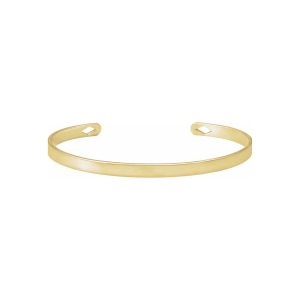 Solid 14K Gold Legacy Cuff Bracelet | Personalized Engraving