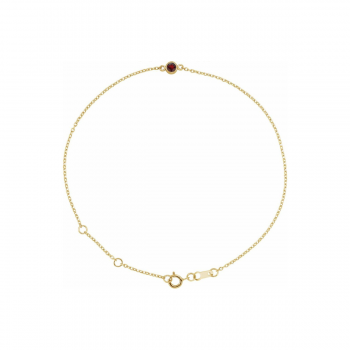 14k Gold Birthstone Bracelet | Ethically Sourced Quiet Luxury