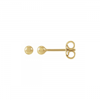 14k Solid Gold Ball Earrings | The Heirloom Orb Collection