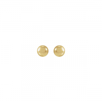 14K Solid Gold Ball Earrings Twist Back For Child | The Heirloom Orb Collection