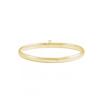 14K Solid Gold Baby Bangle Bracelet | The Stellae Keepsake by Six Sisters Beadworks