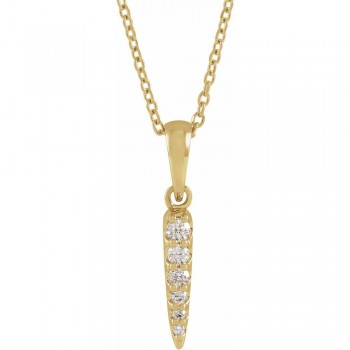  The Aurelian 14K Gold & Natural Diamond Spike Necklace