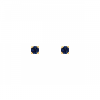 Epoch Tiny Stud Birthstone Earrings | 14K Gold & Natural Gemstones