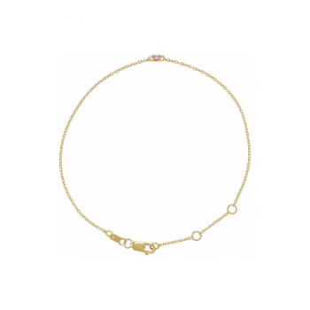 Little Heirloom Birthstone Bracelet | Natural Gemstone & 14K Solid Gold 