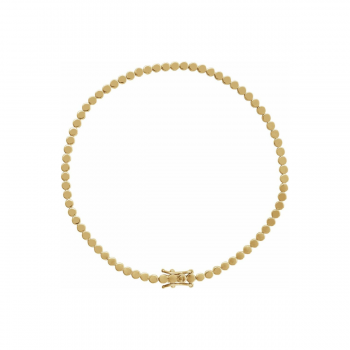Serene Sequence 14K Solid Gold Strand Bracelet