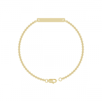 The Solidus Nameplate Bracelet For Child | 14K Solid Gold