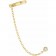 14k Gold Ear Cuff With Chain & Natural Diamond | Supernova Chain Stud