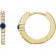 14K Gold Multi-Stone Diamond & Gemstone Hoops | Personalized Luxury Sapphire