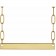 14k Solid Gold Engravable Name Bar Necklace | Modern Paperclip Chain 