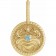 14k Gold Round Zodiac Pendant Necklace Cancer Aquamarine