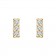 14k Yellow Gold Tiny Natural Diamond Bar Earrings