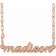 Custom 14K Rose Gold Tiny Script Nameplate Necklace | Bespoke Heirloom