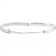 14K Solid White Gold Baby Bangle Bracelet 