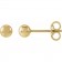 14k Solid Gold Ball Earrings | The Heirloom Orb Collection 4mm Yellow