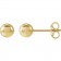 14k Solid Gold Ball Earrings | The Heirloom Orb Collection 5mm
