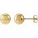 14k Solid Gold Ball Earrings | The Heirloom Orb Collection 8mm