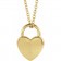 14K Solid Gold Heart Lock Necklace | Personalized Childs Gift | Royal Mini