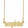 14K Solid Gold Name Necklace | Little Muse Nameplate For Child