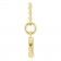 14K Solid Gold & Natural Diamond Tiny Letter Necklace | Lumière Little Initial For Child Side View