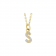 14K Solid Gold & Natural Diamond Tiny Letter Necklace | Lumière Little Initial For Child Six Sisters Beadworks