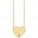 14K Solid Gold Personalized Heart & Natural Gemstone Necklace | Birthstone & Initial For Child Diamond April