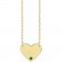 14K Solid Gold Personalized Heart & Natural Gemstone Necklace | Birthstone & Initial For Child Emerald May