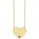 14K Solid Gold Personalized Heart & Natural Gemstone Necklace | Birthstone & Initial For Child Ruby July