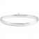 14K Solid White Gold Baby Bangle Bracelet 
