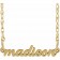 Custom 14K Yellow Gold Tiny Script Nameplate Necklace | Bespoke Heirloom