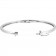 Aura 14k White Gold & Natural Diamond Bangle Bracelet by six sisters Beadworks 