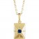 Birthstone Pendant 14k gold & natural sapphire