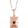 Birthstone Necklace 14k Rose Gold & Natural Gemstone Garnet