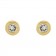 Celestial Glow | 14K Gold Micro Bezel-Set Natural Diamond Earring Studs 1.25 front view
