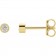 Celestial Glow | 14K Gold Micro Bezel-Set Natural Diamond Earring Studs 2.25mm