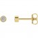 Celestial Glow | 14K Gold Micro Bezel-Set Natural Diamond Earring Studs 2.5mm