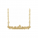 Custom 14K Gold Tiny Script Nameplate Necklace | Bespoke Heirloom