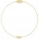 Dainty Chain Monogram Bracelet 14k Gold 