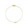 Dainty Chain Monogram Bracelet 14k Gold Customized